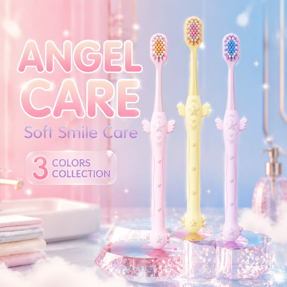 Dr.Beak Wide-Head Toothbrush 3-Pack | Extra Soft Bristles | Korean Design for Adults