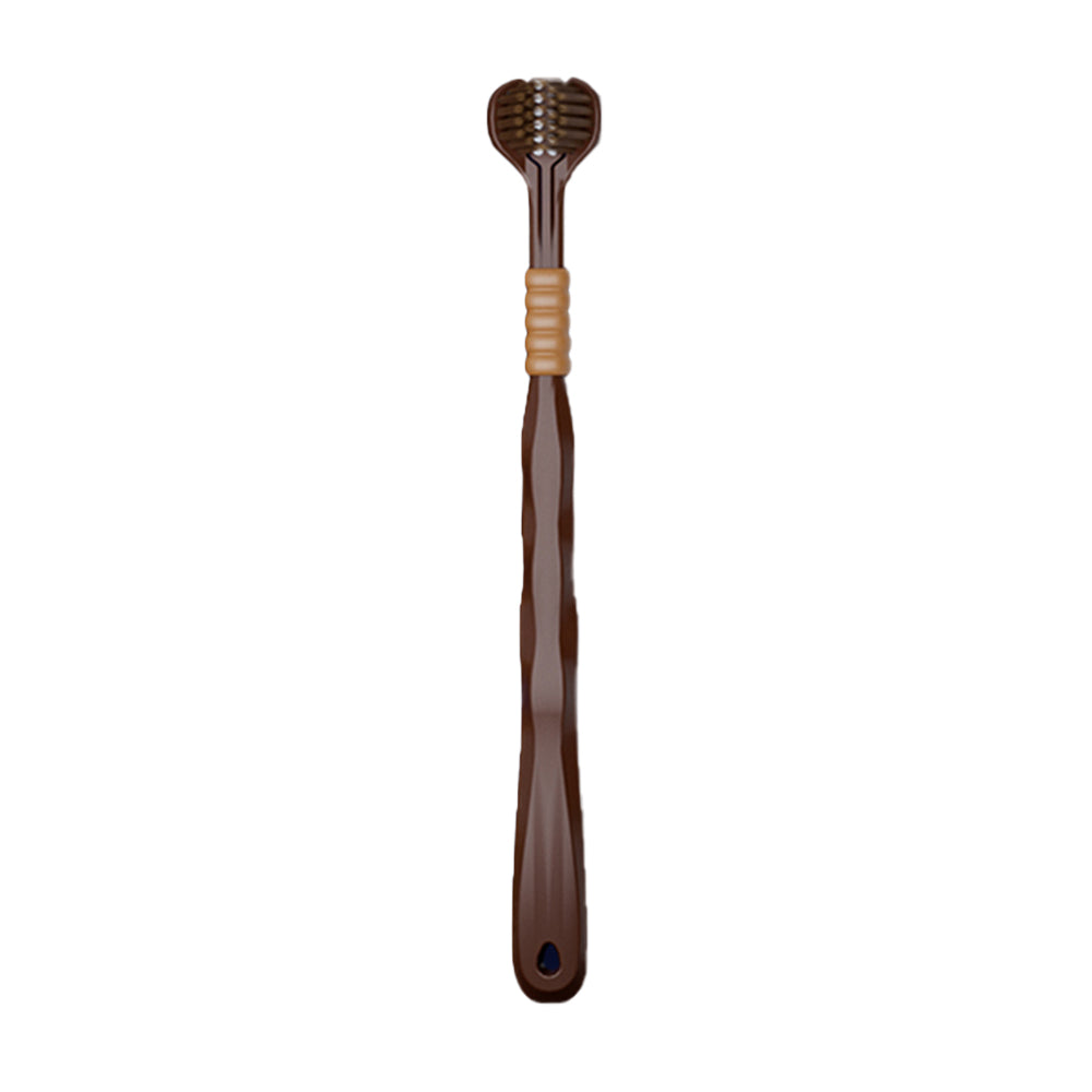 3-Sided Toothbrush | 6-Pack | Fan-Shaped Head | Deep Clean All Surfaces | 6 Colors