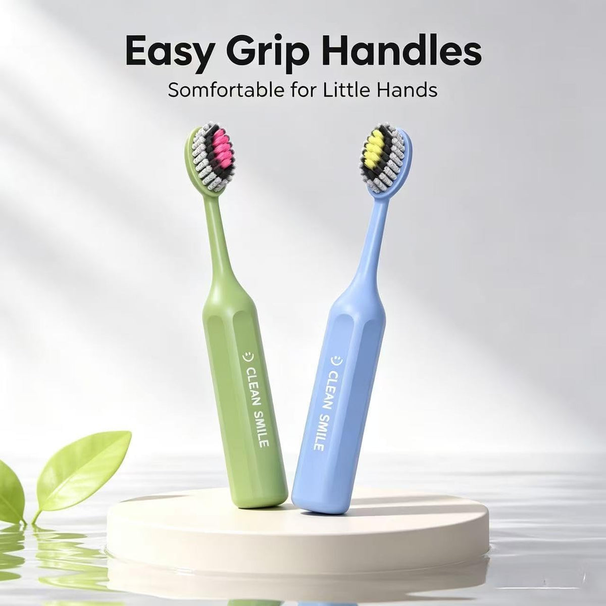 Kids Toothbrush Set 4 Pack | Soft Bristles, Color-Coded | Smilvy