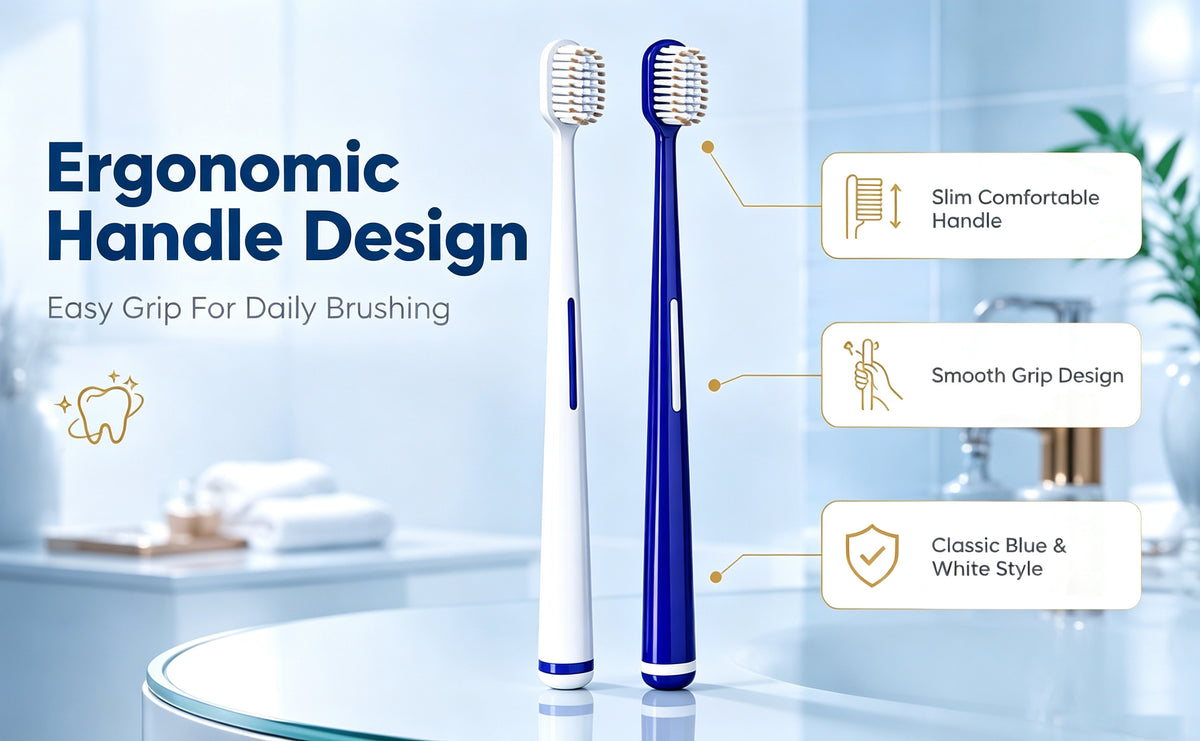 6-Pack Ultra Soft Toothbrush | 0.01mm Feather Bristles | Extra Gentle for Sensitive Gums A+ 图片