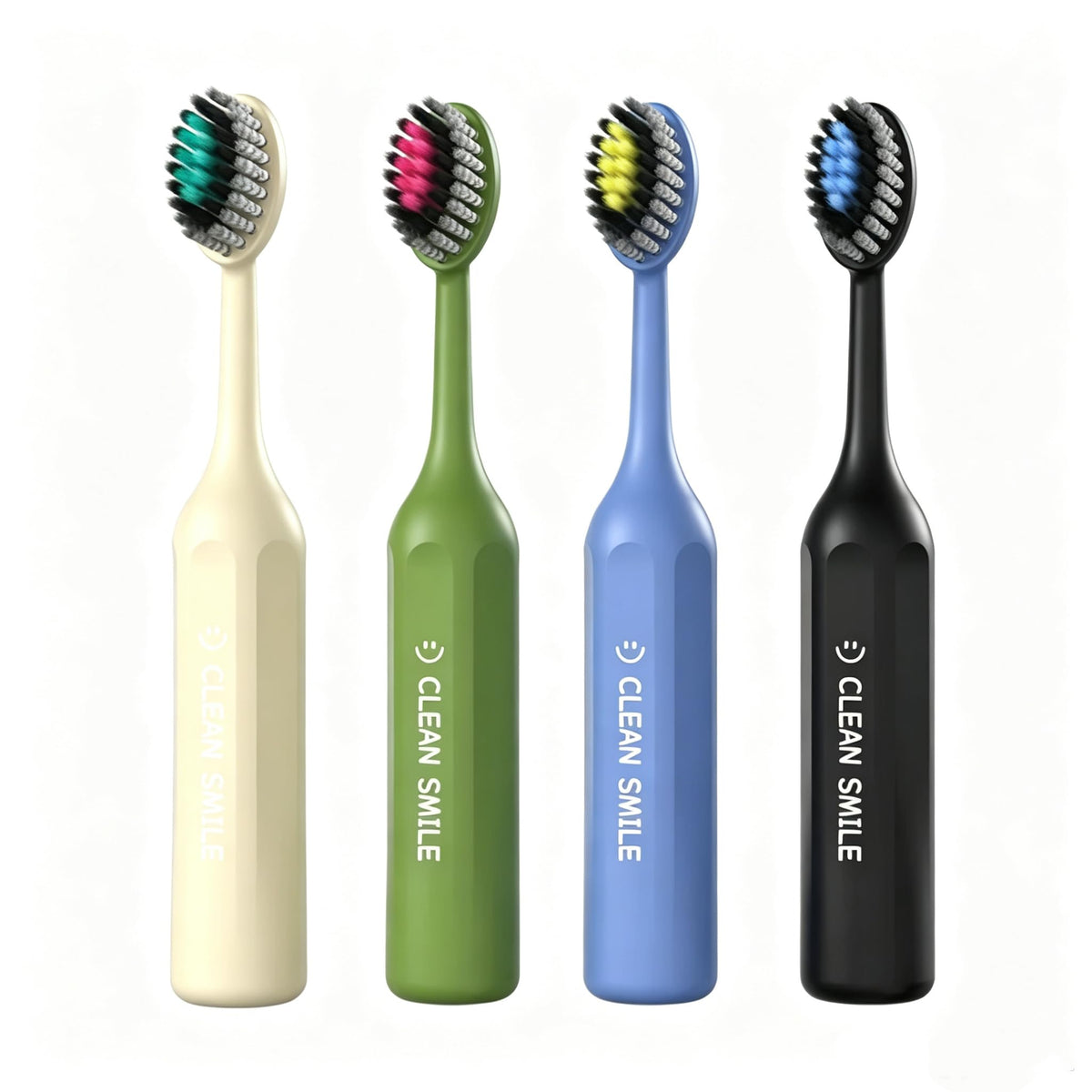 Kids Toothbrush Set 4 Pack | Soft Bristles, Color-Coded | Smilvy